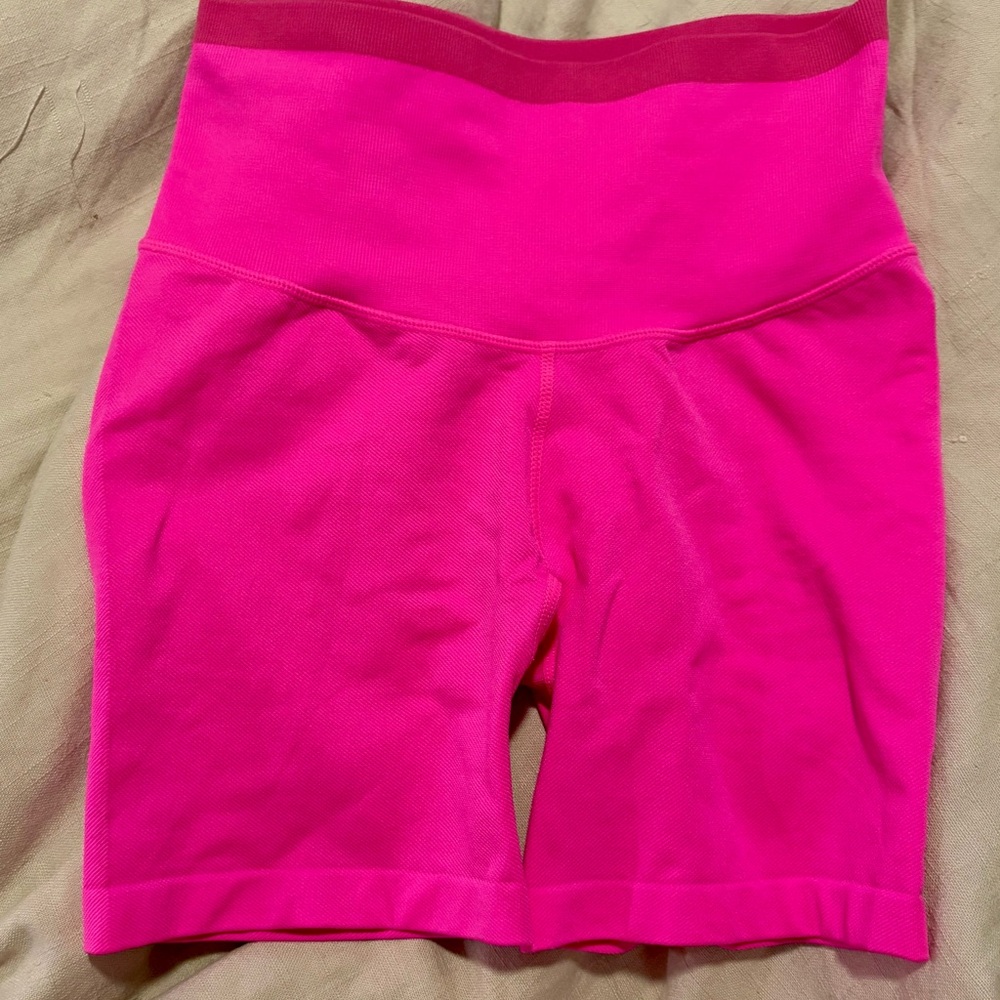 JoyLab High-Waist Hot Pink Bike Shorts